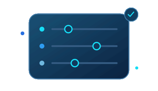 Regler wählen passende Wallet-Funktionen aus.